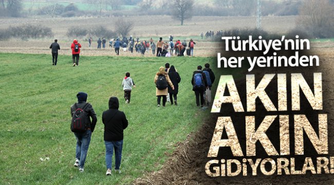 Mülteciler akın akın gitmeye başladı