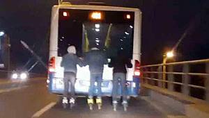 Patenli gençlerden tehlikeli yolculuk