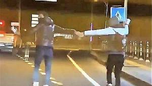 Patenli gençlerin halaylı ve tehlikeli yolculuğu!