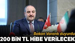 Sanayi ve Teknoloji Bakanı Varank: 'TÜBİTAK Bireysel Genç Girişimci programıyla 200 bin liraya kadar hibe vereceğiz'