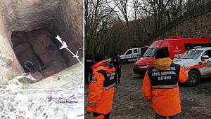 Sarıyer'de ormandaki kuyuya düşen kişi 48 saat sonra kurtarıldı