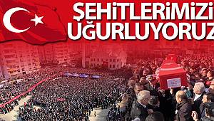 Şehitlerimizi uğurluyoruz!