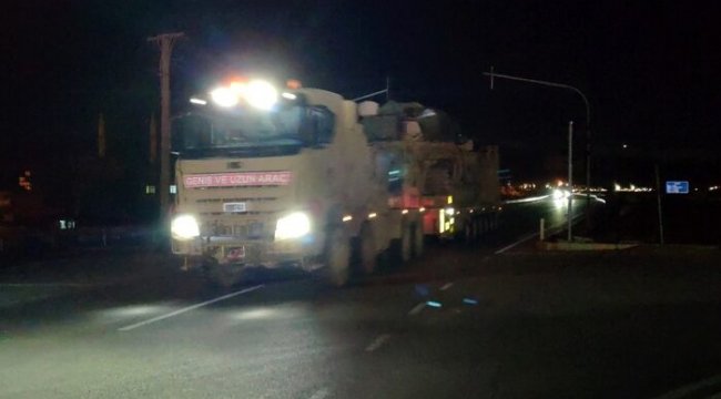 Suriye sınırına sevkiyat devam ediyor... Tank ve ZPT gönderildi