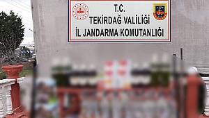 Tekirdağ'da 245 litre sahte içki yakalandı