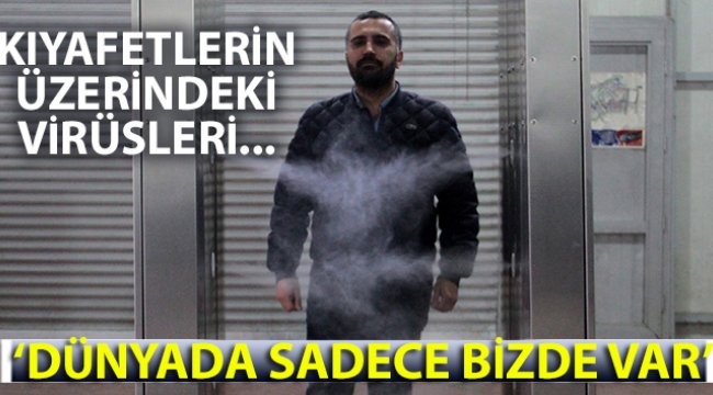 5 litre dezenfektan bin kişiyi dezenfekte ediyor! Dünyada sadece bizde var