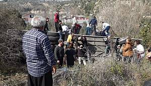 8 Mart sebebiyle düzenlenen gezi dönüşü otobüs kazası: 40 yaralı