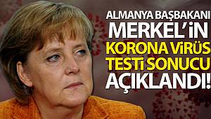 Almanya Başbakanı Merkel'in korona virüsü testi negatif çıktı