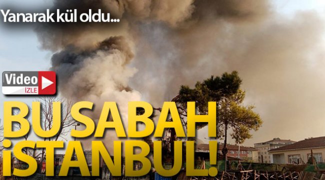 Bahçelievler’de korkutan yangın
