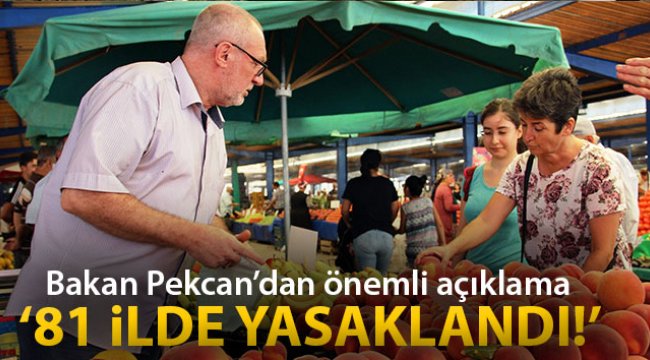 Bakan Pekcan sebze-meyve toptan ve perakende satışına yönelik tedbirleri açıkladı