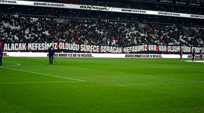 Beşiktaş taraftarından Mehmetçiğe destek