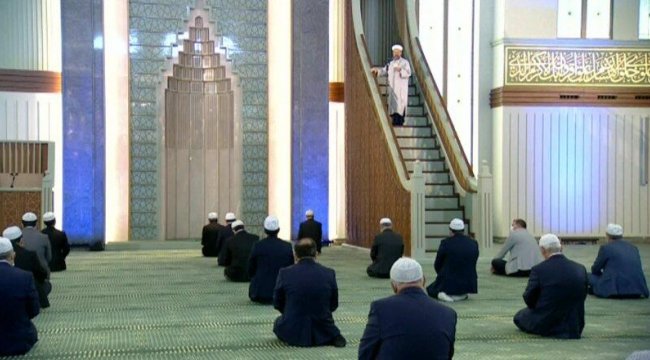 Beştepe Millet Camisi'nde cuma namazı