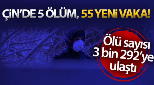 Çin'de 5 ölüm, 55 vaka kaydedildi