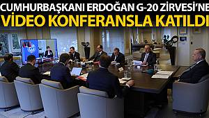 Cumhurbaşkanı Erdoğan G20 Zirvesine video konferansla katıldı