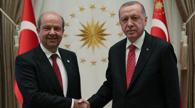 Cumhurbaşkanı Erdoğan, KKTC Başbakanı ile görüştü