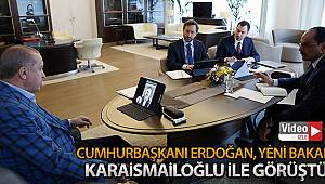 Cumhurbaşkanı Erdoğan, yeni Ulaştırma Bakanı Karaismailoğlu ile video konferans yöntemiyle görüştü