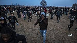 Edirne'de, mültecilere 