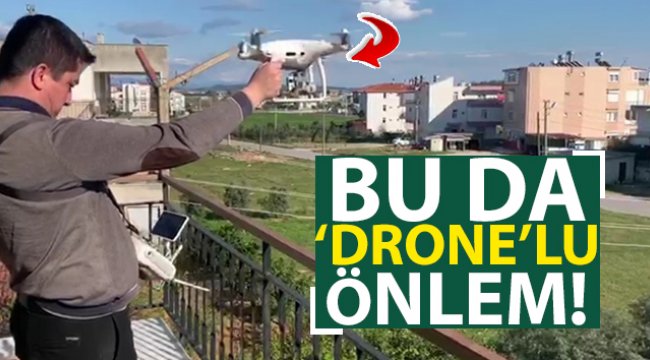 Evden çıkmadı, alışveriş için markete drone uçurdu