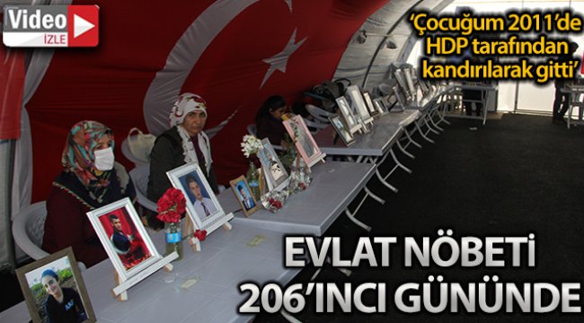 HDP önündeki ailelerin evlat nöbeti 206’ncı gününde