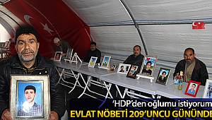 HDP önündeki ailelerin evlat nöbeti 209'uncu gününde