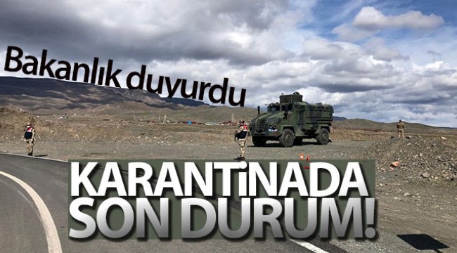 İçişleri Bakanlığı: 'Ülke genelinde 39 yerleşim yerinde karantina uygulamasına başlandı'