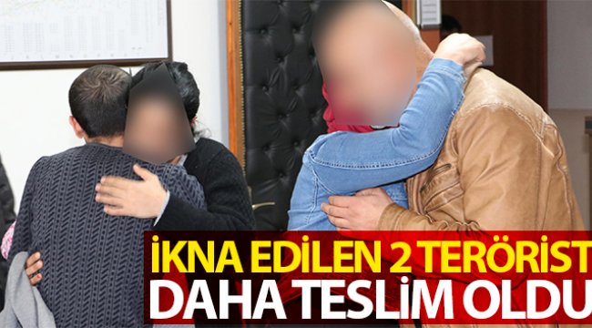 İkna edilen 2 terörist daha teslim oldu
