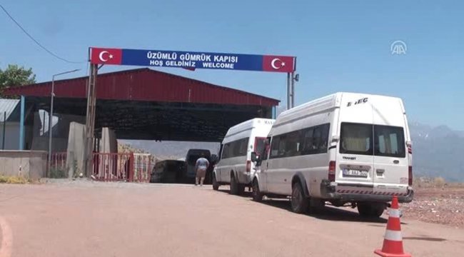 Irak'a açılan Üzümlü Gümrük Kapısı, giriş- çıkışlara kapatıldı