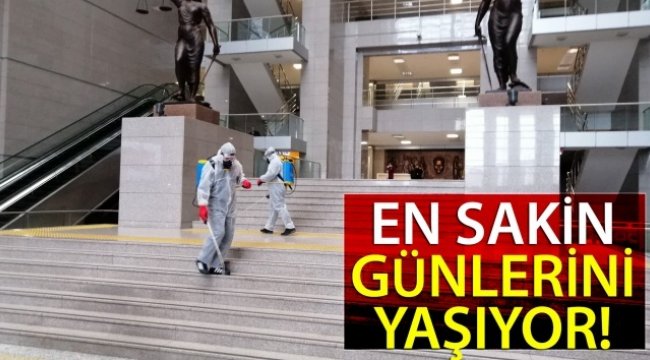 İstanbul Adliyesi en sakin günlerini geçiriyor