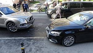 İstanbul'da 3 milyonluk kaza! Yeni aldığı otomobille arkadaşının cipine çarptı