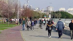 İstanbullular koronavirüse aldırış etmedi! Sahile akın ettiler