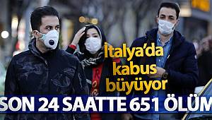 İtalya'da son 24 saatte 651 ölüm
