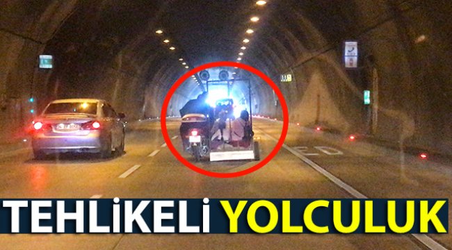 Kağıthane Tüneli’nde tehlikeli yolculuk