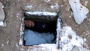 Kayseri'de 400 yıllık gelenek! 300 kuyuyu karla dolduruyorlar