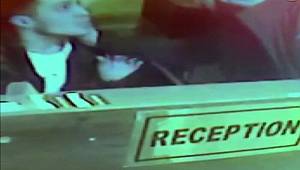 Kendisine kimlik soran otel görevlisine dehşeti yaşattı!