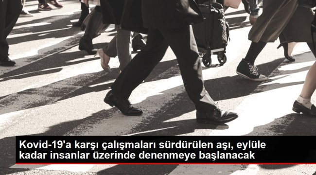 Kovid-19'a karşı çalışmaları sürdürülen aşı, eylüle kadar insanlar üzerinde denenmeye başlanacak