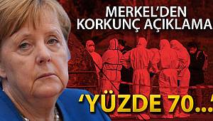 Merkel: 'Almanya'nın yüzde 70'i enfekte olabilir'