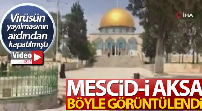 Mescid-i Aksa kapatılmasının ardından görüntülendi