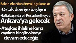 Milli Savunma Bakanı Akar’dan 'Mutabakat' açıklaması