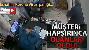 Müşteri hapşırdı mağaza karıştı