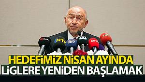 Nihat Özdemir: Hedefimiz Nisan'da liglere yeniden başlamak