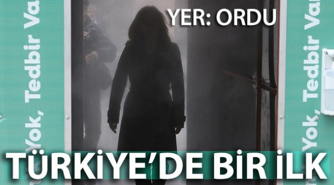 Ordu’da korona virüse karşı 'dezenfekte tüneli'