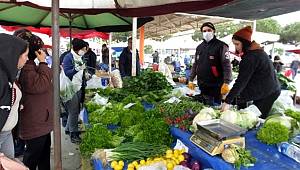 Pazarda elle seçmeye virüs engeli