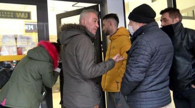 PTT önünde mesafe ihlalli sıra tartışması