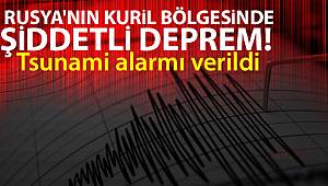 Rusya'nın Kuril bölgesinde şiddetli deprem! Tsunami alarmı verildi