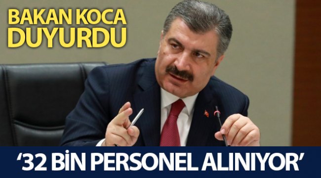 Sağlık Bakanlığına 32 bin personel alınıyor