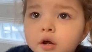 Sağlık çalışanının küçük kızından 'Evde Kal' çağrısı