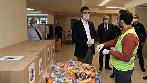 SAĞLIK EMEKÇİLERİNE, KARTAL BELEDİYESİ’NDEN GIDA DESTEĞİ