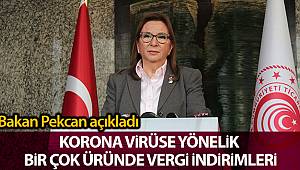 Ticaret Bakanı Pekcan: 'Tek kullanımlık tıbbi maskelerde yüzde 20 olarak uygulanan ilave gümrük vergisini kaldırdık'