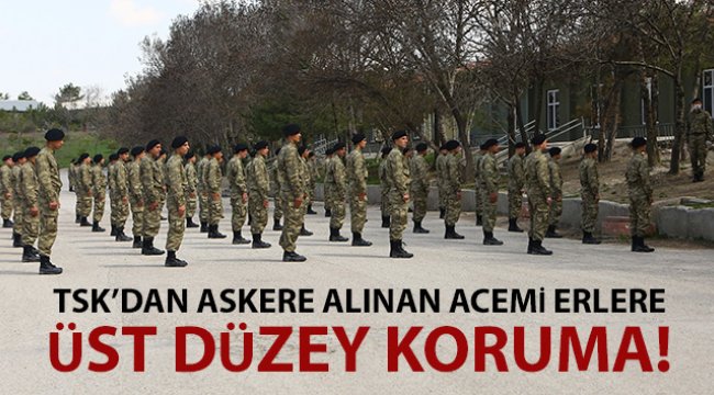 TSK’dan askere alınan acemi erlere üst düzey korona virüs koruması