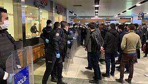 Uçuşlar iptal edilince gerginlik çıktı