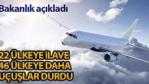 Ulaştırma ve Altyapı Bakanlığı: '22 ülkeye ilave olarak 46 ülkeye daha uçuşlar durdurulmuştur'